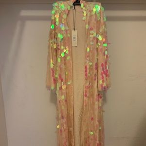 Top Shop pink sequin gown